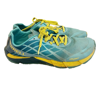 Merrell Sneaker Aruba Running Shoes Blue Bare Access Flex Trail  Womens 8 J09648