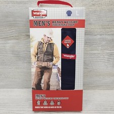 Wrangler Workwear Heavyweight Thermal Top Mens Large Undershirt Anti Order Blue