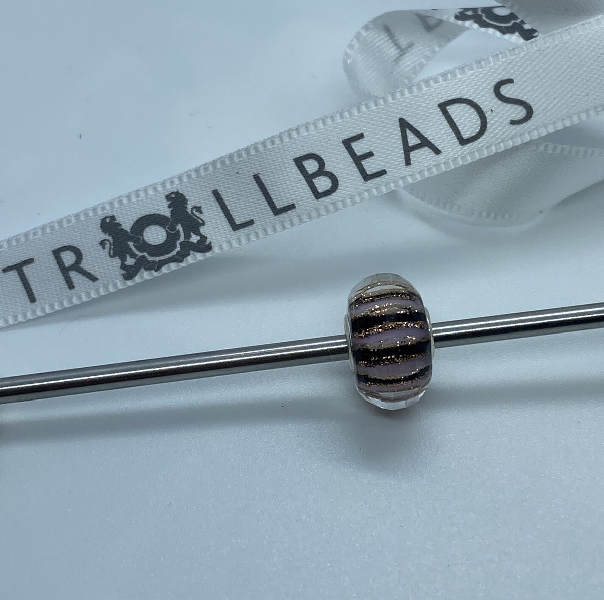 Trollbeads Event 2021 Bead Glass Pink Purple Black Authentic Laa