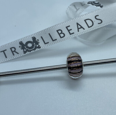 Trollbeads Event 2021 Bead Glass Pink Purple Black Authentic Laa Gentle Touch