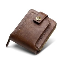 Vintage Men's Wallet Sport Leather High Quality New Design Zipper Clutch Purse