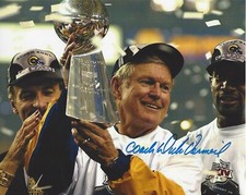 COACH DICK VERMEIL - ST. LOUIS RAMS SUPER BOWL CHAMPS - SIGNED 8x10 PHOTO 3 COA
