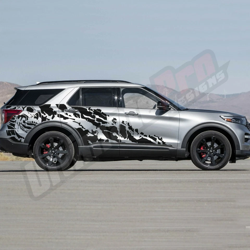 Calcomanía para Ford Explorer puerta lateral deporte diseño pesadilla vinilo pegatina trasera Foto 2 de 4
