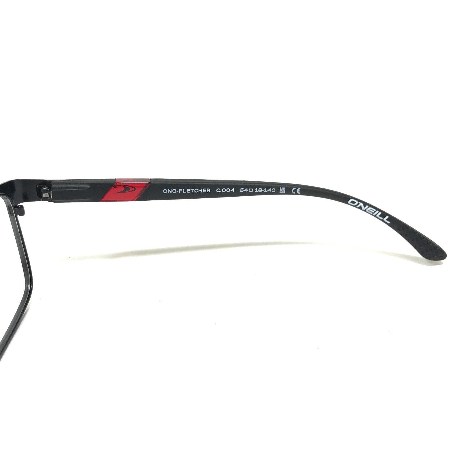 O'Neill Eyeglasses Frames ONO-FLETCHER C.004 Black Red Square Full Rim 54-18-140