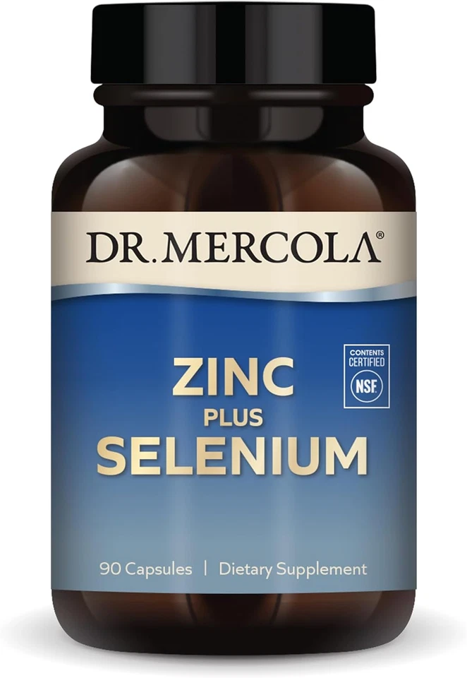 Dr. Mercola Zinc Plus Selenio 30 Cápsulas Salud Inmune Foto 2 de 4