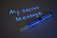 DirectGlow UV Blacklight Invisible Blue Ink Security Marker Pen Secret Messages