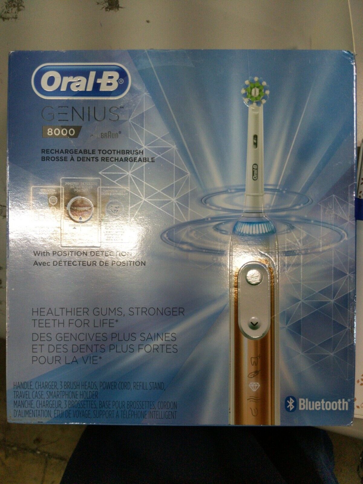 Oral-B Genius 8000 Electric Rechargeable Toothbrush - Rose Gold