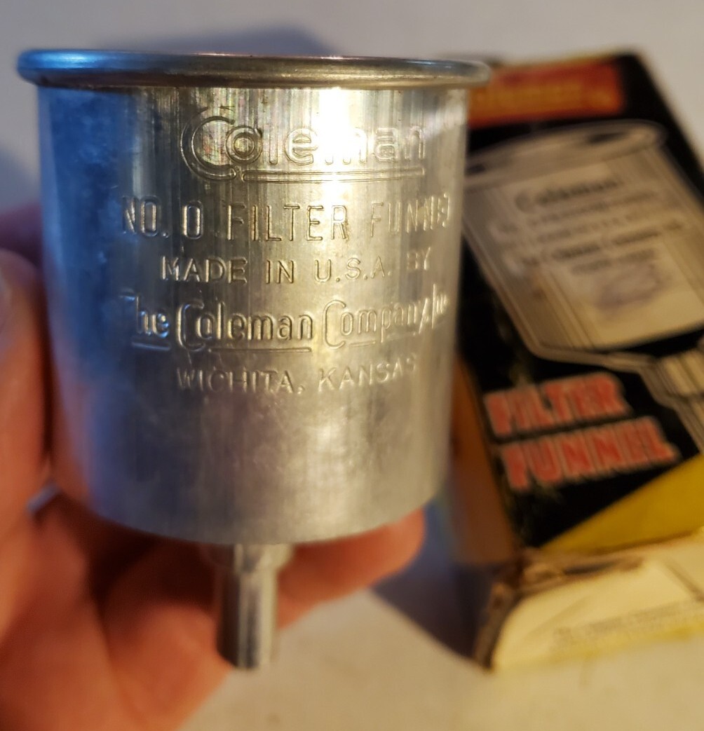 ライト・ランタン Coleman No.0 Aluminum Funnel Vintage aluminum Coleman number 0 filter funnel for Coleman