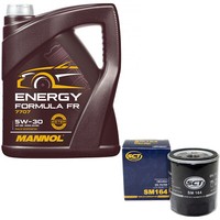 MotoröL Set 5W30 5 Liter + ÖLfilter Sm 164 FüR Land Rover Discovery I 2.0 135 Ps