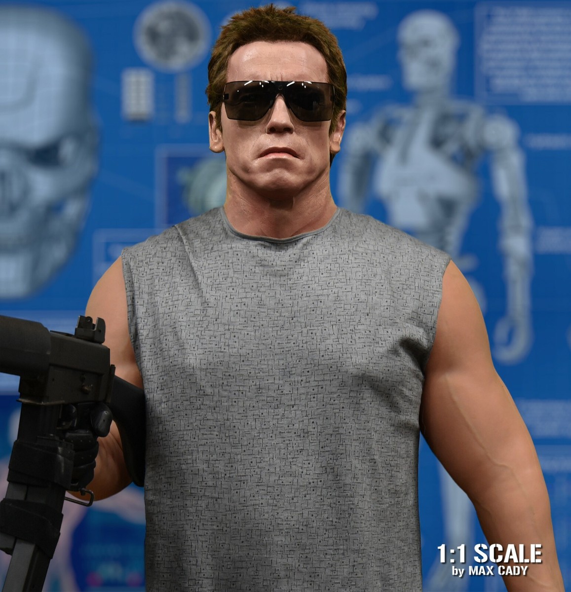 Screen Accurate TERMINATOR Dotted Sleeveless Shirt, Arnold