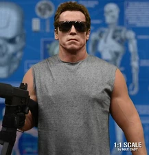 Screen Accurate TERMINATOR Dotted Sleeveless Shirt, Arnold Schwarzenegger, T-800