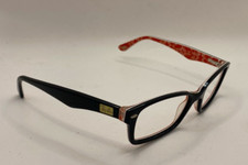 RAY-BAN EYEGLASSES FRAMES ONLY RB5206-2479 BLACK ORANGE LOGO 54-18-145