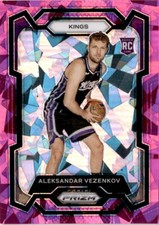 2023-24 Panini Prizm #281 Aleksandar Vezenkov Prizms Pink Ice