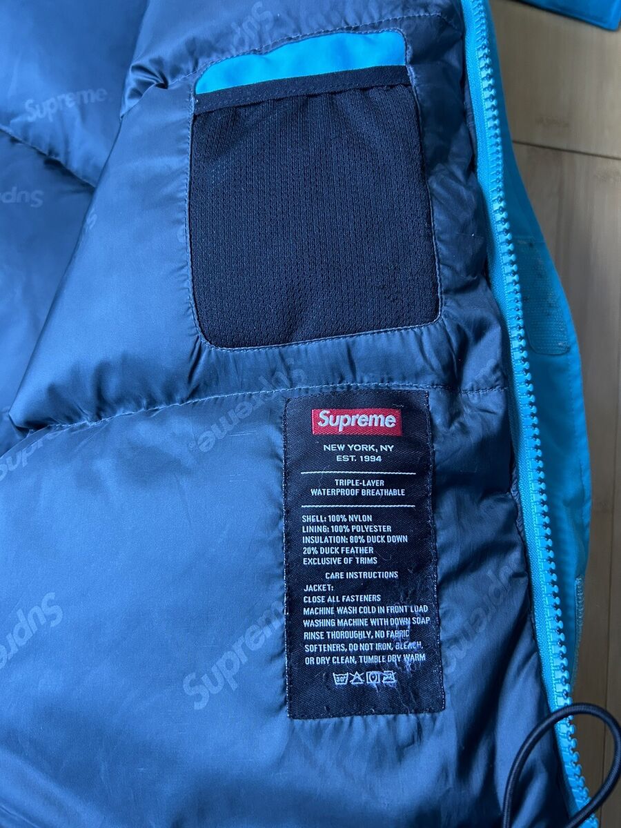 Supreme Uptown Down Parka Teal FW15 Size XL Box Logo Used Supreme Uptown Down Parka Teal FW15 Size XL Box Logo Used