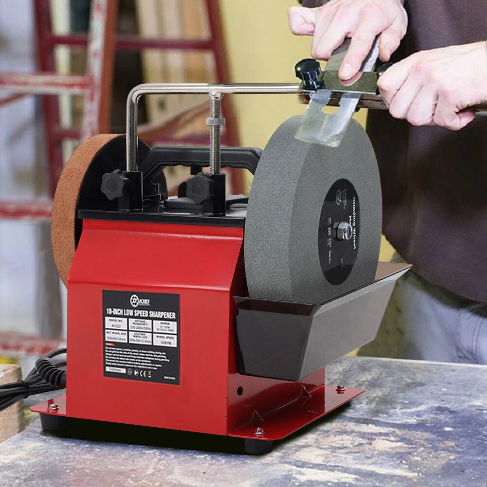 Electric Wet Stone Bench Grinder 180W Sharpener Wheel Sharpening System 230V Red