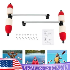 1 Pair Kayak Canoe PVC Stabilizer System Outrigger Arms Fishing Sidekick Kit