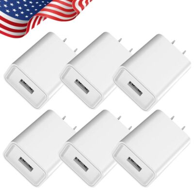 Home Wall Charger 5V 2A US Plug Power Adapter USB-A Port Phone Fast Charge Lot