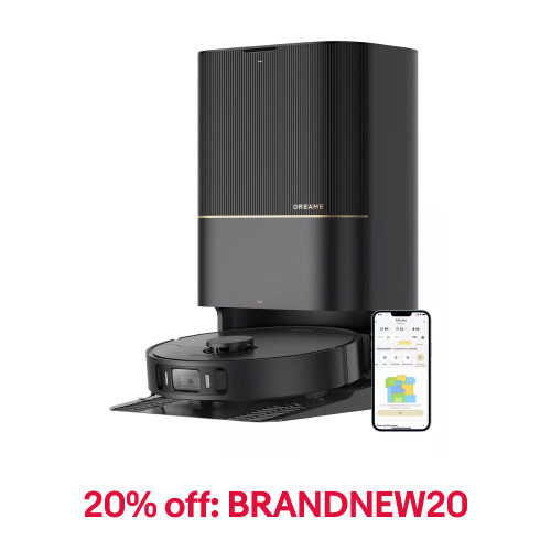 dreame X30 Ultra Robot Vacuum Omni-self Maintenance 140°F -Certified Refurbished