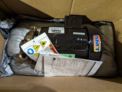 AMT Pump 370B-97 Centrifugal Pump, 1/2 HP, 1 Phase, 115/230 Volts- New open box - Picture 3 of 4