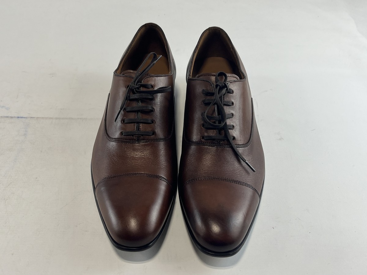 Mens Bacco Bucci Cognac Genuine Leather Gehry Dress Shoes  display picture 2