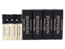 NISHANE SUEDE ET SAFRAN EDP 2.0ml .07fl oz x 4 COLOGNE PERFUME SPRAY SAMPLES