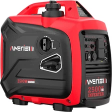 2500 Watt Portable Inverter Generator with CO Sensor and Quiet Technology for Ca