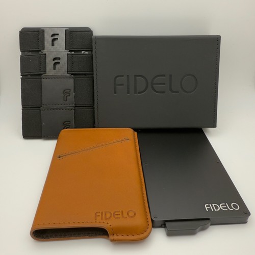 Money Clip Wallet RFID Blocking Card Holder Slim Genuine Leather Metal 2 PC Set - Picture 18 of 40