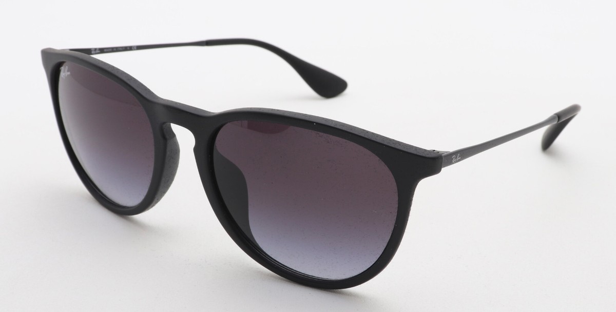 NEW RAY BAN ERIKA CLASSIC MATTE BLACK SUNGLASSES WITH GREY LENSES