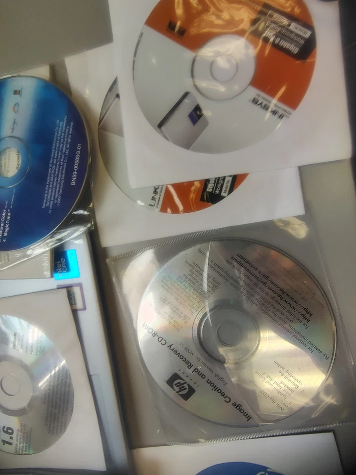 Lote de controladores y CD de impresora escandisk PC software aleatorio Foto 4 de 4