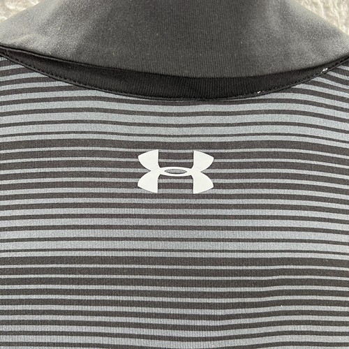 Polo homme Under Armour extra large coupe ample stretch Heatgear rayé - Photo 5/10