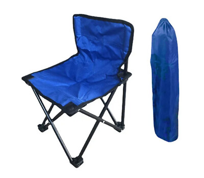 2 Sedie Pieghevoli Da Pesca O Campeggio - Blu Con Portabicchieri E Borsa | Portata 120 Kg - Foto 5