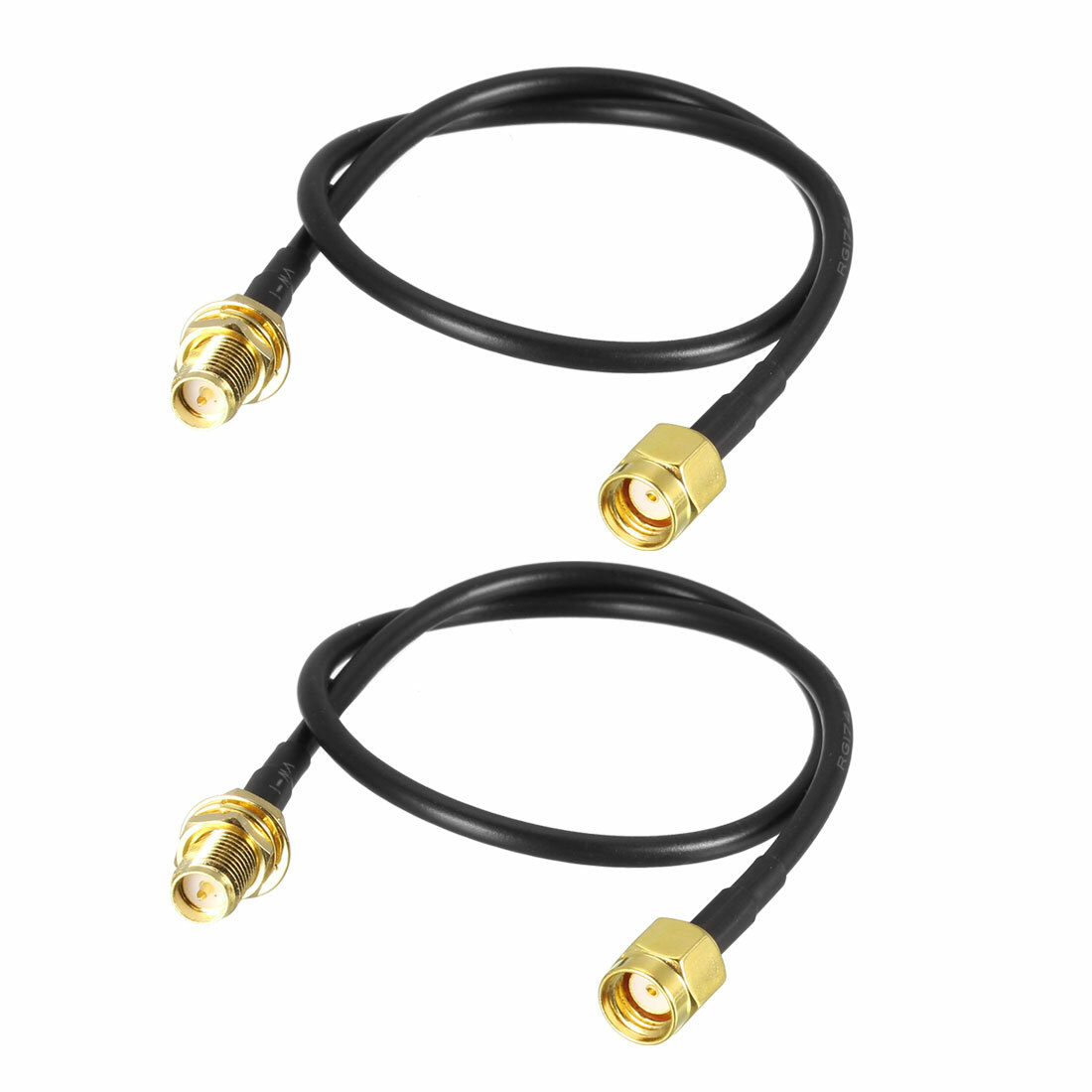 Antenna Extension Cable RP-SMA Male to RP-SMA Female Low Loss RG174 12 inch 2pcs-image