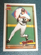 1991 Topps #650 Jack Clark - San Diego Padres 