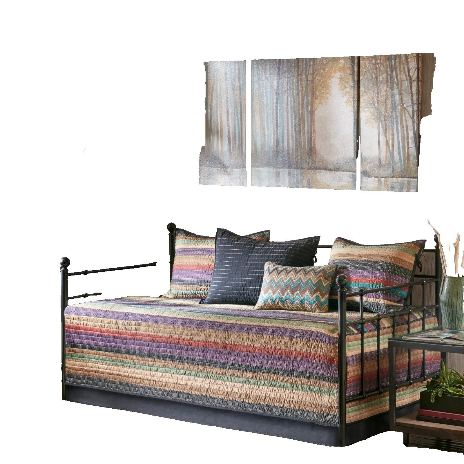 Mezcla de algodón rayas Edredones, colchas y cobertores para cunas