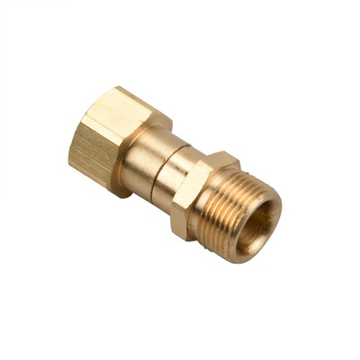 #ad M22 14mm Brass Pressure Washer Swivel Joint 360° Rotation Anti kink Hose Adapter AU $17.68
