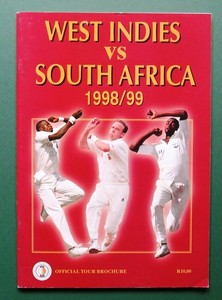 1998-99 Cricket Tour Programme:  WEST INDIES TOUR OF SOUTH AFRICA  (72 pages)