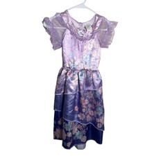 Disney Tangled Rapunzel Dress Costume Girl's 4-6X Purple Floral Princess