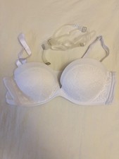 Upushall Push Up Strapless Bra Covertible Plunge Add 2 Cups Underwire Size 34B