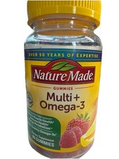 Nature Made Men's Multivitamin  Omega-3 Gummies, 80 Count Exp. 09/2028