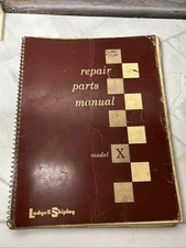 Lodge & Shipley Model X Lathe Instruction Book & Repair & Parts Manual 