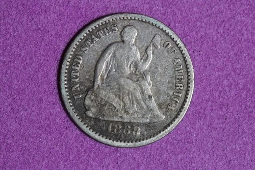 1868 Seated Liberty Half Dime #K59475