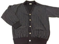 COMME des GARCONS HOMME 80s Striped Cardigan Men’s Vintage Japanese Size L