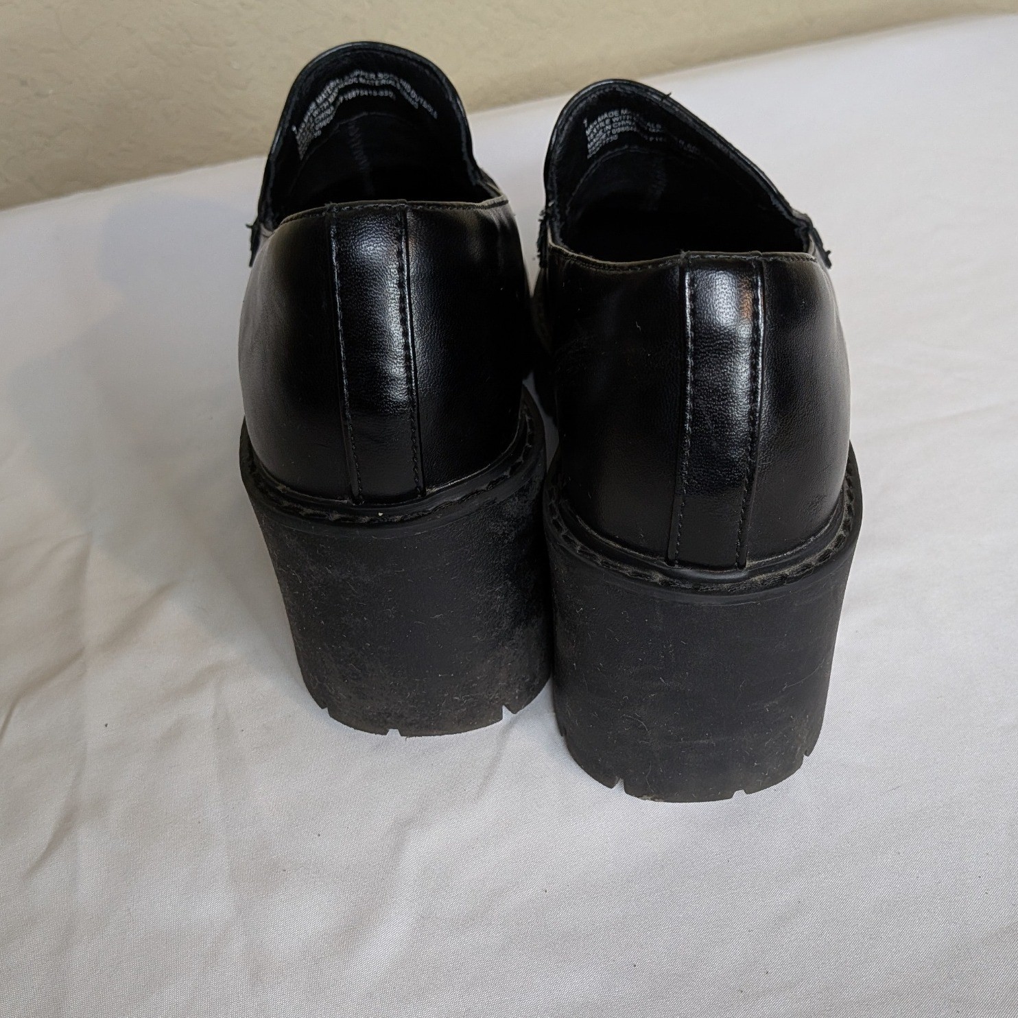 Universal Thread Black Chunky Platform Loafers Sz… - image 3