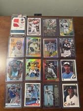 Marketplace image: Topps 16-Card MLB Lot 2024 Topps Chrome Rookies + Nomar Mazara Auto Relic 1/1