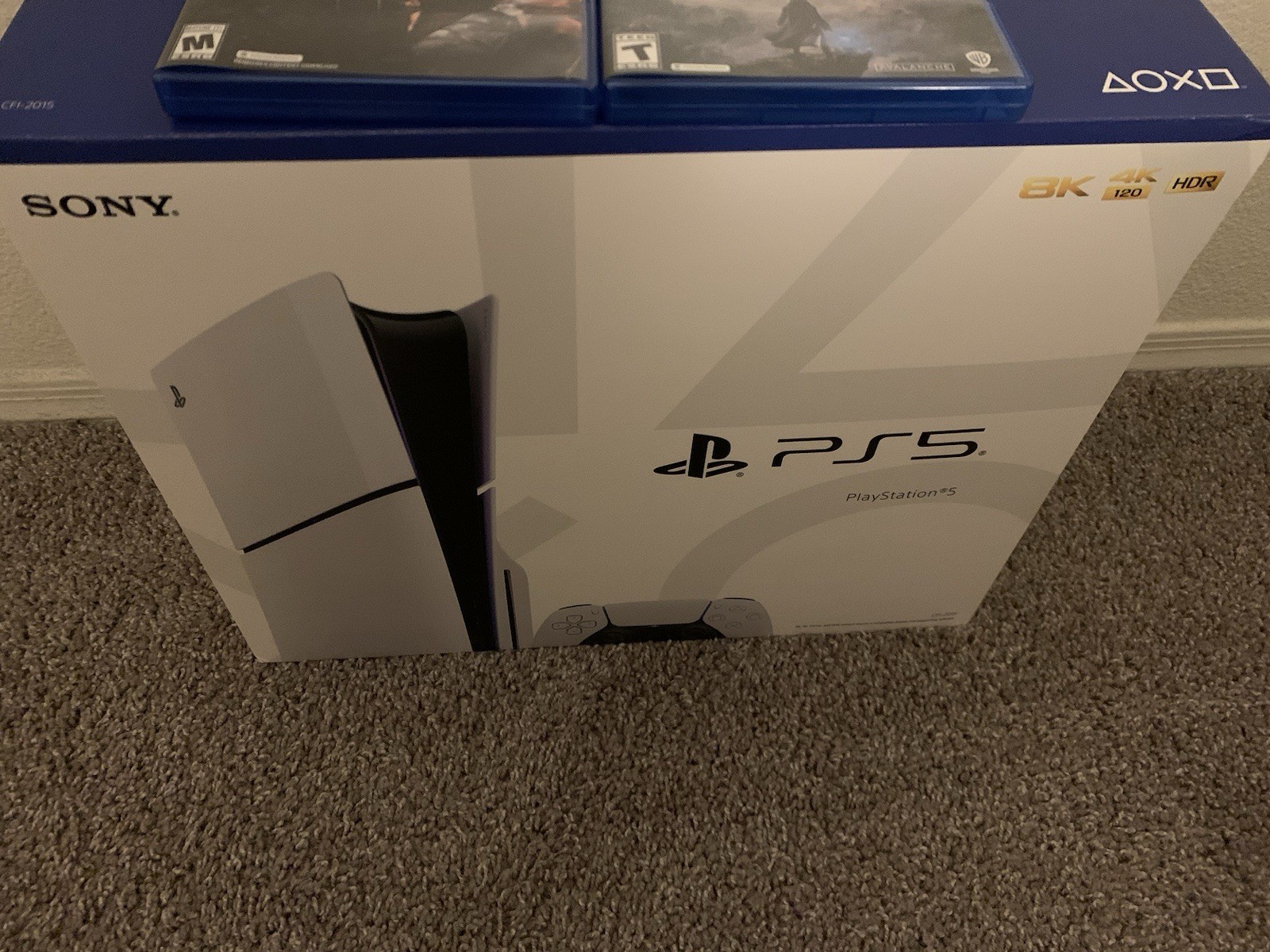 Sony PlayStation 5 with TWO games