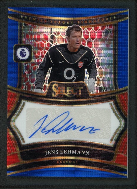 2024-25 JENS LEHMANN AUTO PANINI SELECT PREMIER LEAGUE PULSAR BLUE RED