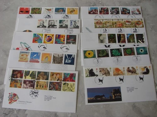 (FDC5) 1995 Commemorative COLLECTION 10 GB First Day Covers