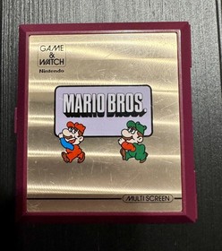 Nintendo Game And Watch Super Mario Bros 1983 Multi Screen Model MW-56 Works
