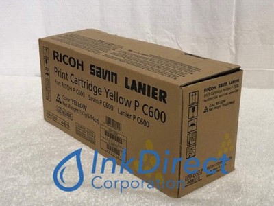 Genuine Ricoh Savin Lanier 408313 P C600 Toner Cartridge Yellow