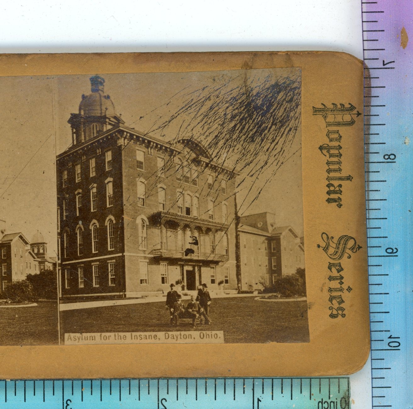 Asylum for Insane Dayton OH Ohio Stereoview